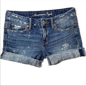American Eagle Distressed Jean Shorts 00